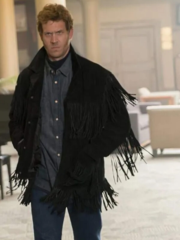 Fargo Mr Wrench Cowboy Black Fringe Leather Jacket