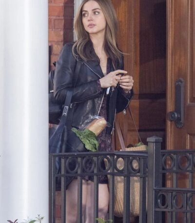Ghosted 2023 Ana de Armas Black Leather Jacket
