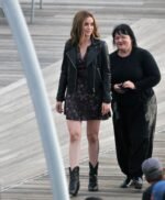 Ghosted 2023 Ana de Armas Black Leather Jacket