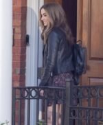 Ghosted 2023 Ana de Armas Black Leather Jacket