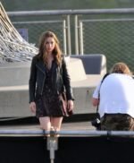Ghosted 2023 Ana de Armas Black Leather Jacket