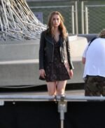 Ghosted 2023 Ana de Armas Black Leather Jacket