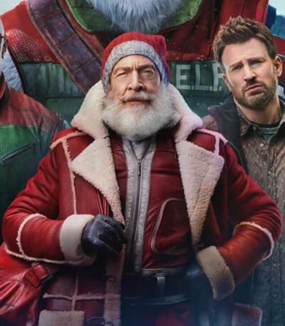 J.K. Simmons Red One Leather Coat