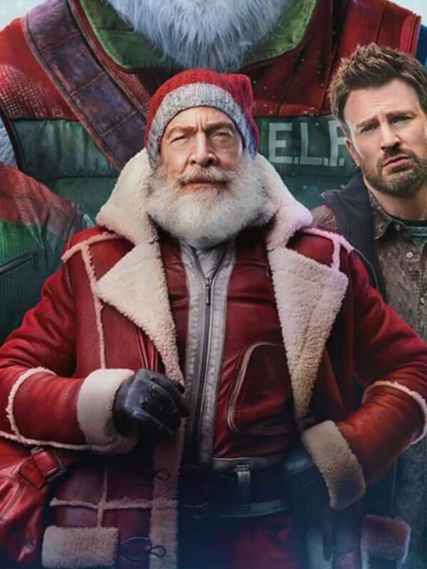 J.K. Simmons Red One Leather Coat