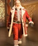 J.K. Simmons Red One Leather Coat