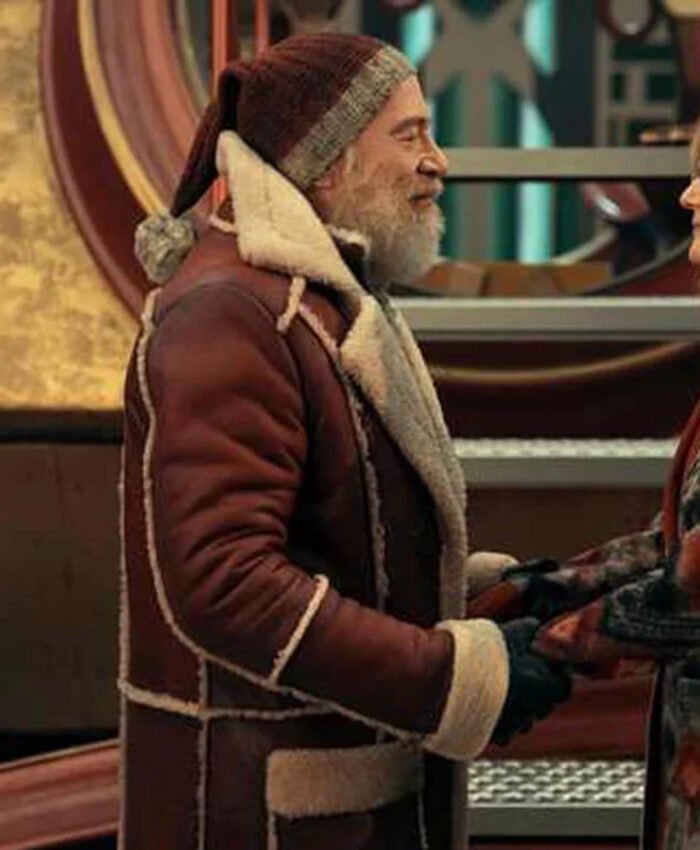 J.K. Simmons Red One Leather Coat