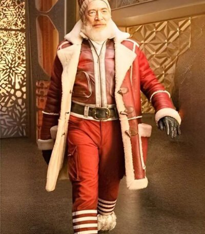 J.K. Simmons Red One Leather Coat