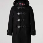 Men's Hooded Duffle Coat Black