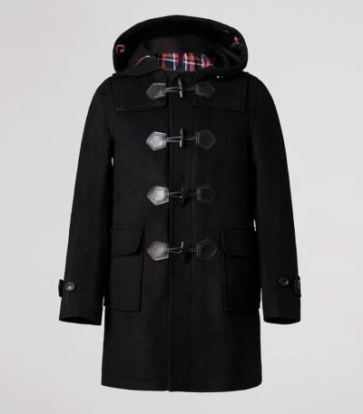 Men's Hooded Duffle Coat Black
