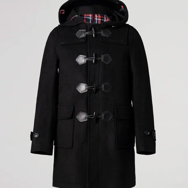 Men's Hooded Duffle Coat Black