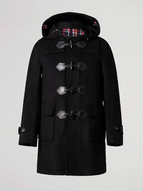 Men's Hooded Duffle Coat Black