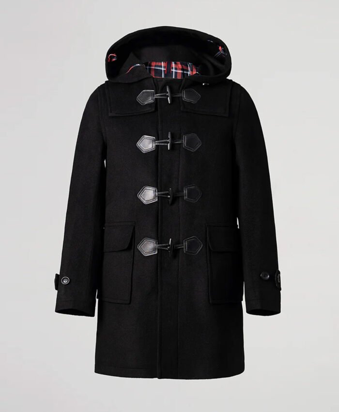 Men's Hooded Duffle Coat Black