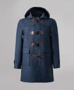 Men's Hooded Duffle Coat Blue