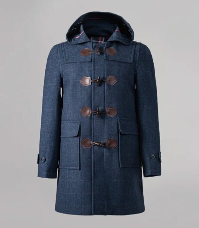 Men's Hooded Duffle Coat Blue