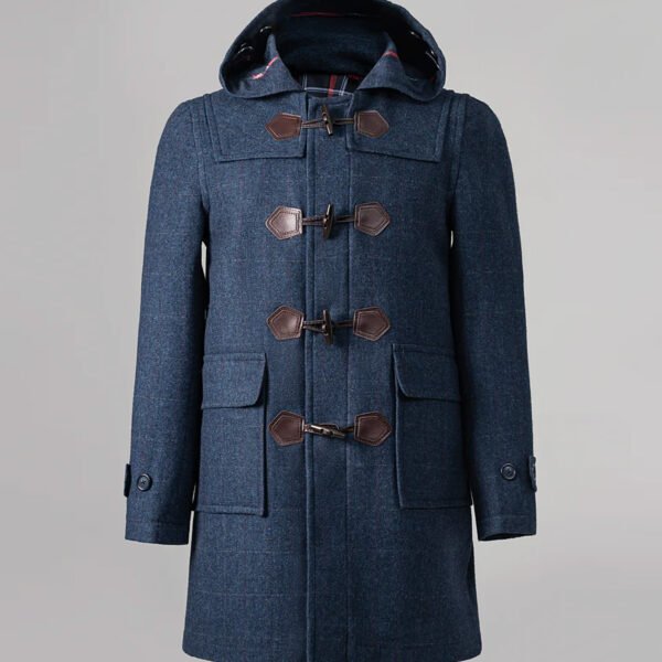Men's Hooded Duffle Coat Blue