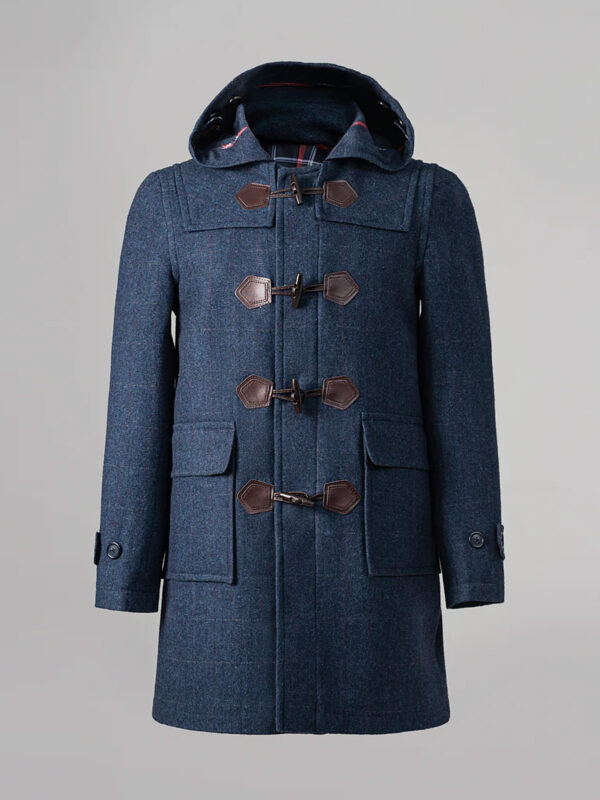 Men's Hooded Duffle Coat Blue
