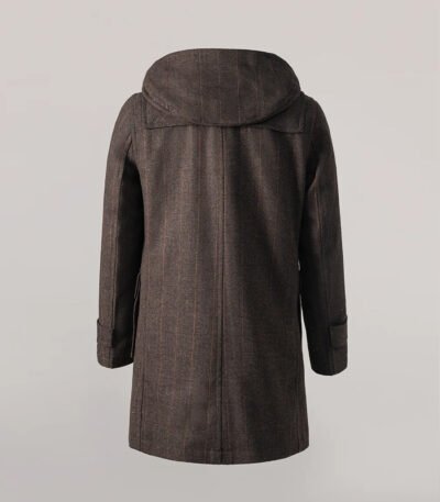 Men's Hooded Duffle Coat Brown