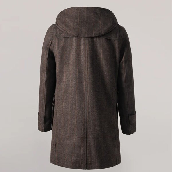 Men's Hooded Duffle Coat Brown