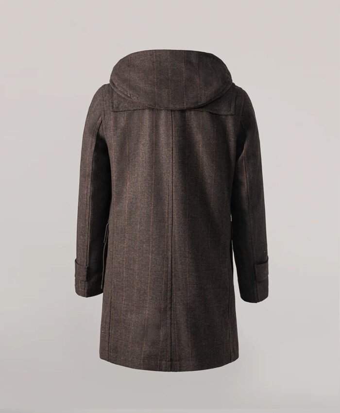 Men's Hooded Duffle Coat Brown