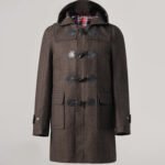 Men's Hooded Duffle Coat Brown