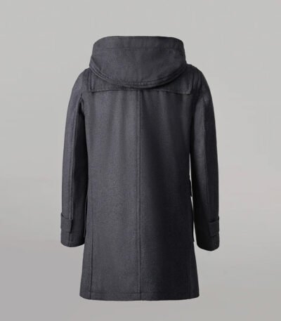 Men's Hooded Duffle Coat Charcoal