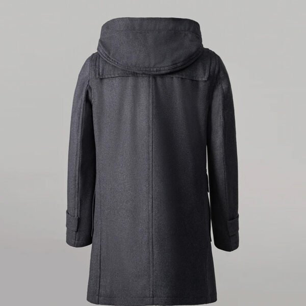 Men's Hooded Duffle Coat Charcoal