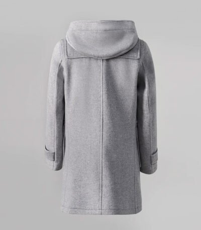 Men's Hooded Duffle Coat Gray