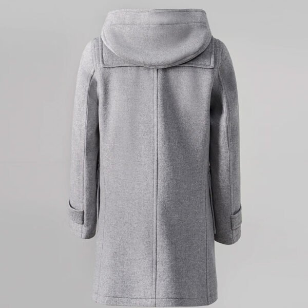 Men's Hooded Duffle Coat Gray