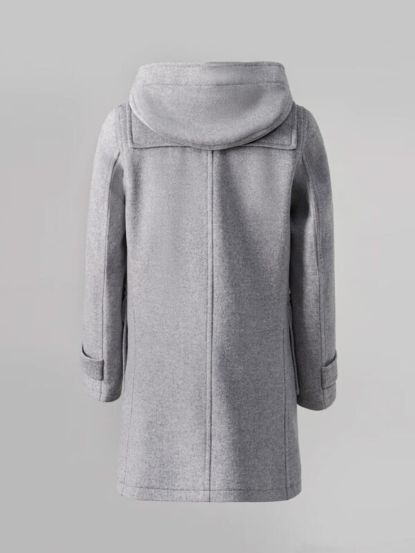 Men's Hooded Duffle Coat Gray