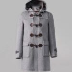 Men's Hooded Duffle Coat Gray