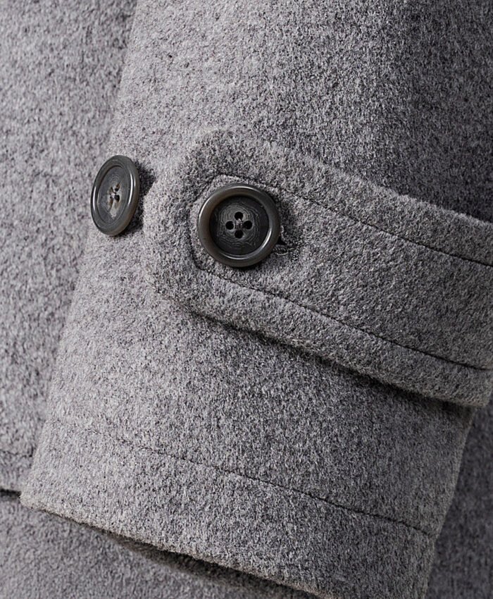 Men's Hooded Duffle Coat Gray