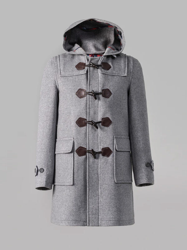 Men's Hooded Duffle Coat Gray