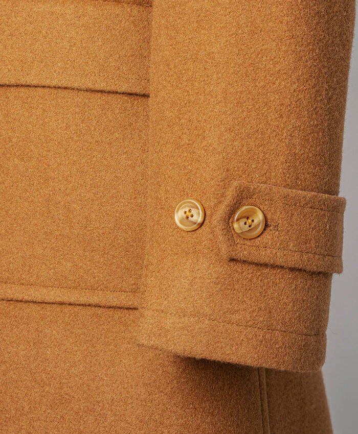 Men's Hooded Duffle Coat Mustard