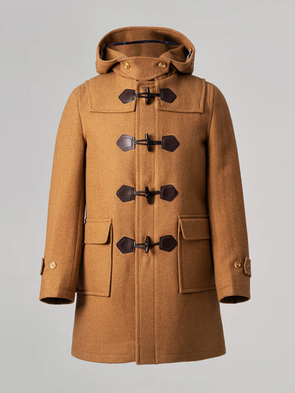 Men's Hooded Duffle Coat Mustard