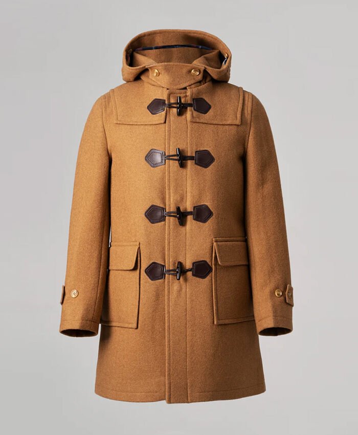 Men's Hooded Duffle Coat Mustard