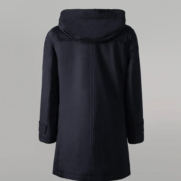 Men's Hooded Duffle Coat Navy Blue