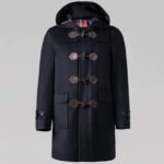Men's Hooded Duffle Coat Navy Blue