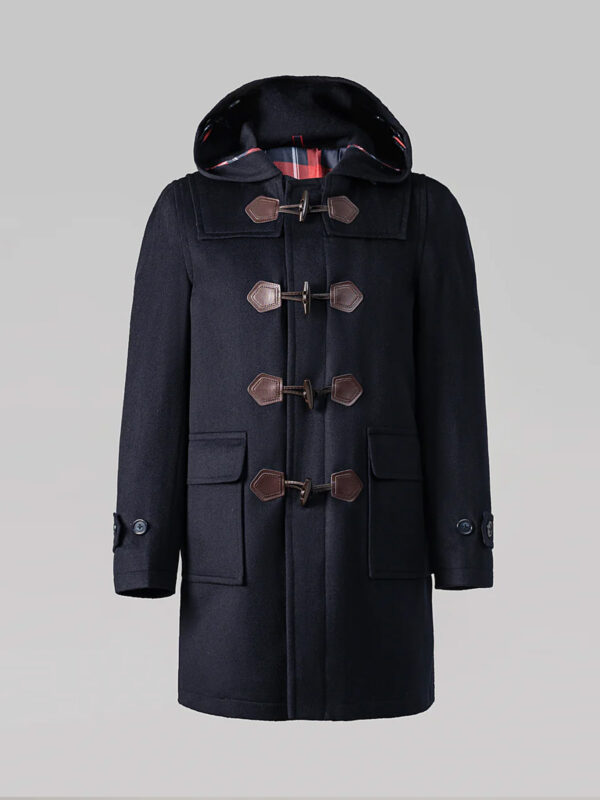 Men's Hooded Duffle Coat Navy Blue