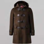 Men's Hooded Duffle Coat Olive