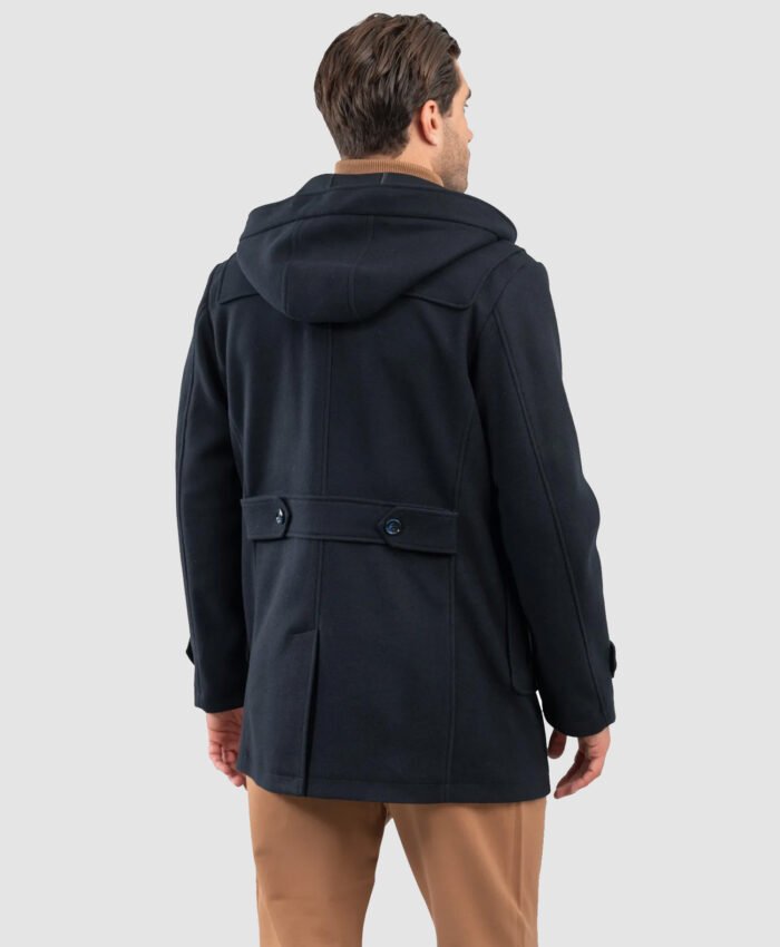 Torino Duffle Coat Navy Blue By MJH