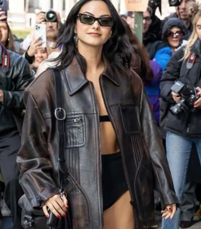 Camila Mendes New York Fashion Leather Jacket