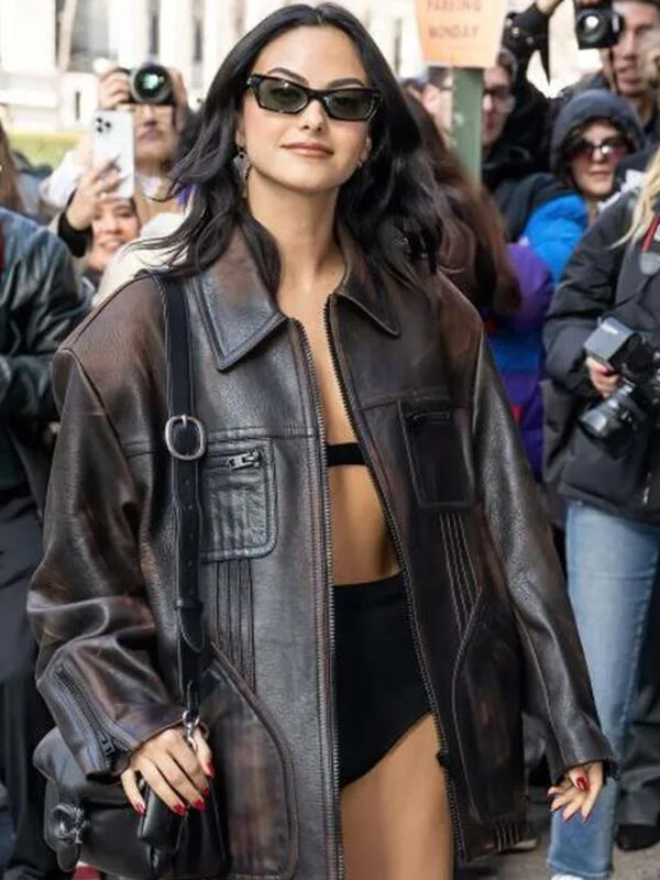 Camila Mendes New York Fashion Leather Jacket