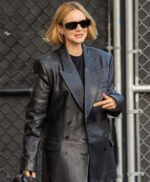 Carey Mulligan Leather Trench Coat