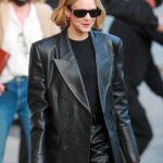 Carey Mulligan Leather Trench Coat