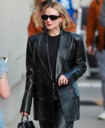 Carey Mulligan Leather Trench Coat