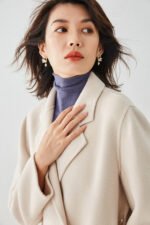 Casual Designer Women Chester Wool Coats White