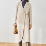 Casual Designer Women Chester Wool Coats White