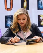 Chloe Grace Moretz Black Leather Jacket