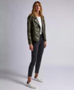 Classic Biker Leather Jacket for Women
