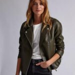 Classic Biker Leather Jacket for Women